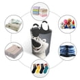 thumbnail image 4 of Pofeuu Smiling Polar Bear Print Laundry Basket, Laundry Hamper, Collapsible Laundry Baskets, Dirty Clothes Hamper, Waterproof with Foam Protected Aluminum Handles, 4 of 5