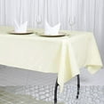 thumbnail image 5 of BalsaCircle 60" x 102" Premium Polyester Rectangular Tablecloth Table Linens Ivory, 5 of 5