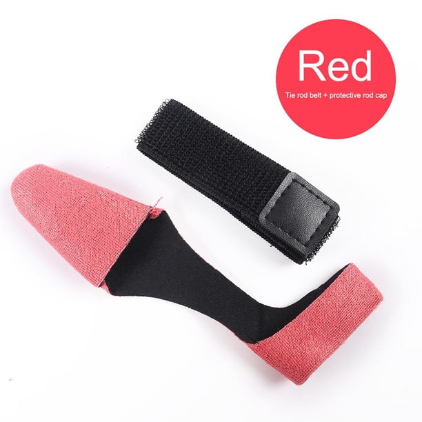 Funda protectora para cinturón de caña de pescar, cierre de corbata, rojo, 2 uds. Sywqhk Para Estrenar