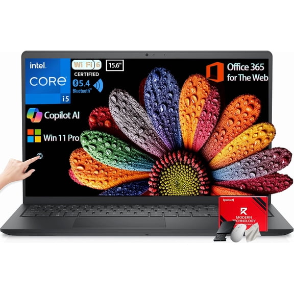 Dell Inspiron 15 3530 Touchscreen Laptop | Intel 10-Core i5-1334U | 15.6" FHD IPS Display | 12GB RAM | 512GB PCIe SSD | WiFi-6 | Windows 11, Numeric Keypad, Black