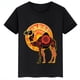 thumbnail image 3 of Ropa infantil con estampado de dibujos animados de camellos, camisetas negras de manga corta de verano para niños, camisetas de algodón personalizadas para niños y niñas, 3 of 5