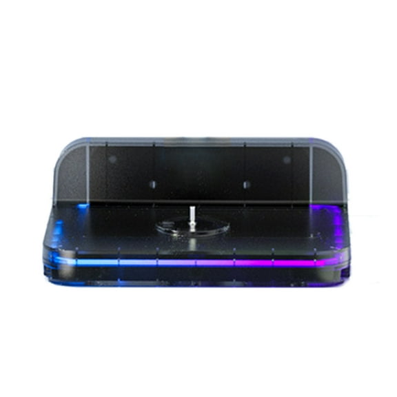 Wall Mount Base Stand for Game Console with Double Controller Hanger Storage Bracket and Light