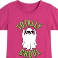 thumbnail image 3 of Instant Message - Fall - Totally Ghoul; Cool Ghost - Toddler & Youth Girls Short Sleeve Graphic T-Shirt, 3 of 6