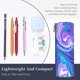 thumbnail image 3 of Disketp Swirl Blue And Purple Estuche Organizador de Lápices de Cuero, Estuche de Oficina con Cremallera para Bolígrafo y Lápiz, 3 of 6