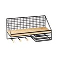 thumbnail image 2 of PLPPYFS Hanging Floating Shelves, Wall Mounted Shelves for Wall Storage, Hanging Storage Shelf for Bathroom, Living Room, Bedroom, Kitchen, Punch Free Rack Dormitory Bedside Wall Mounted Storage Rack, 2 of 6