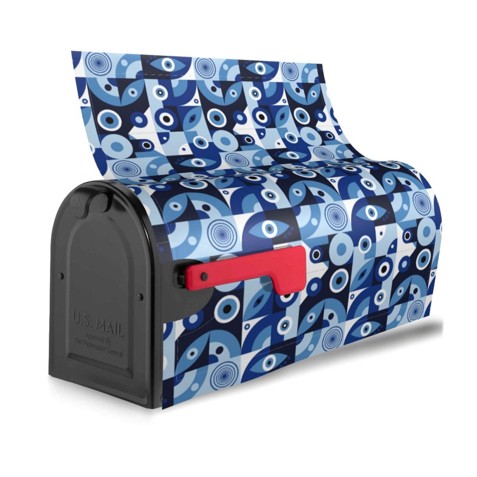 Xecao Evil Eye for Mailbox Cover with Magnetic Strips, Waterproof and Sunscreen, Adds a Decorative Touch to Your Garden Yard.
