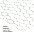 thumbnail image 4 of Uxcell 39.4"x13.8" Chicken Wire Net Floral Wire Netting Hexagonal Mesh Galvanized Iron, Silver Tone, 4 of 5