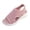 Pink, variant on Rokment Womens Knit Mesh Athletic Orthopedic Slingback Sandals Open Toe Slip on Casual Wedge Shoes Breathable Comfortable Walking Sneakers Summer Beige Size 6.5