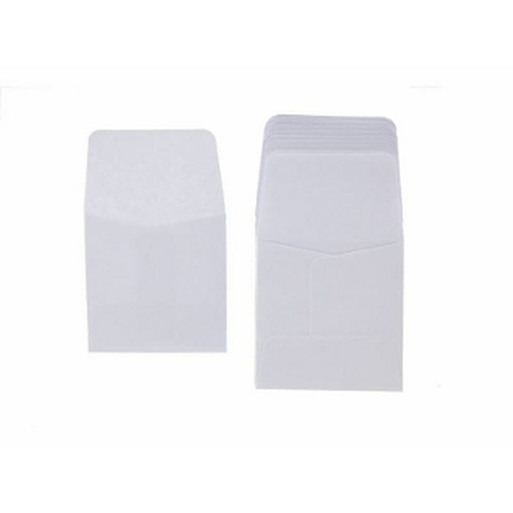 50 White Archival Paper Coin Envelopes 2x2 by Guardhouse, Acid and