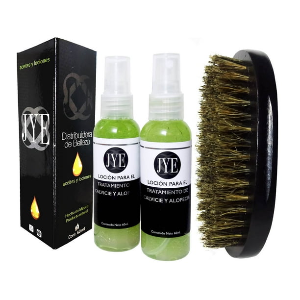 KIT CALVICIE JYE lociones de Cuidado del cabello y Cepillo doble Natural