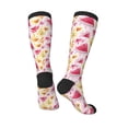 thumbnail image 4 of Daiia Sports Socks Watermelon Printed Novelty Crew Socks for Men Women Knee High Socks Cotton Socks Soft & Breathable Support Unisex Socks, 4 of 9