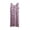 Purple, variant on Asxite Womens Pajamas Solid Sleeveless Crew Neck Rayon Bow Print Nightgown Casual