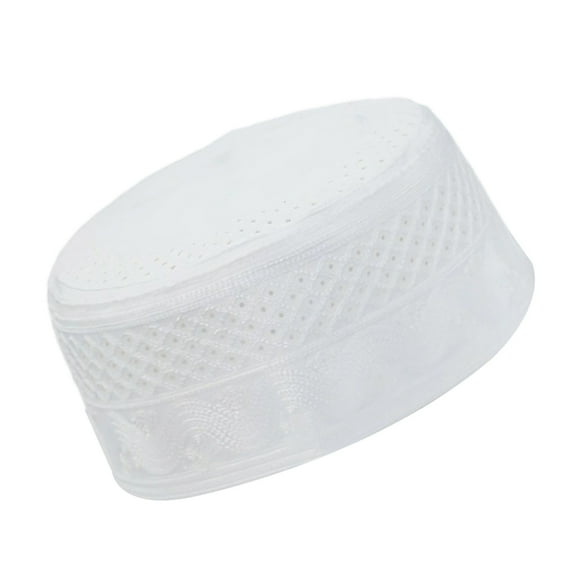 AOOOWER Traditional Arab Dubai Hat For Men Acrylic Fiber Islamic Kufi Hat Cultural Event Headwear For Religious Gathering