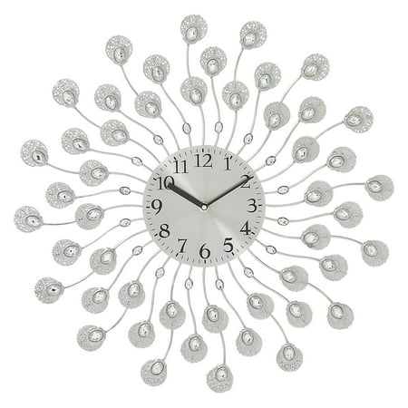 Milan Metal Clock - Decmode Metal and Acrylic Wall Clock, Multi Color