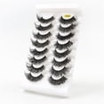 thumbnail image 5 of 8D Lashes - 8 Pairs Fluffy Cat-Eye Style, Vegan Synthetic Fibers, Flexible Cotton Band, 5 of 7