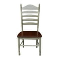 thumbnail image 6 of Whitewood Industries Inc. International Concepts Hand-rubbed Finish Wooden Tall Ladderback Chairs (Set of 2) espresso/alabaster, 6 of 11