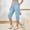 1615#Light Blue, variant on Heisall Capri Pants for Women Solid Drawstring Elastic Waist Casual Lightweight Summer Bottoms