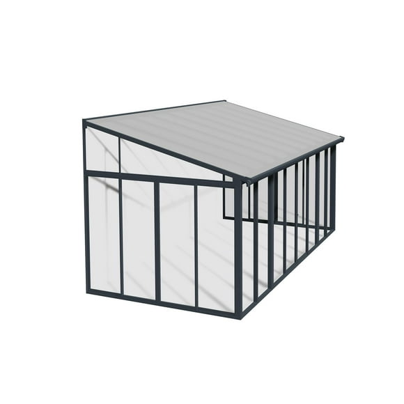 CANOPIA by PALRAM SanRemo 10 ft. x 18 ft. Sunroom, Patio Enclosure and Solarium - Grey