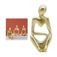 thumbnail image 2 of Figura pensador abstracto,Escultura de la estatua de la estatuilla del pensador abstracto,Decoración del hogar Estante de oficina Decoración de personajes Arte,Artesanía de adornos de, 2 of 7
