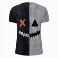 thumbnail image 4 of TOWED22 Men's Halloween Shirts Short Sleeve Halloween Tees Crewneck Print Halloween Tshirts Casual Holiday Halloween Tops(H160-Grey,S), 4 of 6