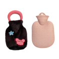 thumbnail image 4 of Bolsa de agua caliente con tapa, práctica, reutilizable, portátil, , para calentar las manos en dormitorio, invierno y frío del hogar. Negro, 4 of 10