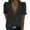 Black, variant on Giftesty Women's Summer V-Neck Lace Patchwork Short Sleeve Top Blouse