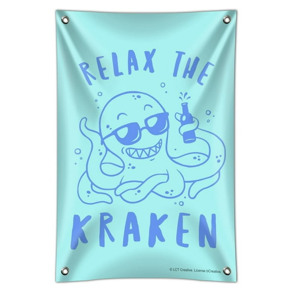 Relax the Kraken Funny Humor Home Business Office Sign