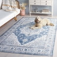 thumbnail image 5 of Safavieh Arizona 6'-0" x 9'-0" Polyester Power Loomed Rug in Ivory / Blue, 5 of 13