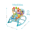 thumbnail image 2 of silla vibradora mecedora de bebe musical color azul, 2 of 4