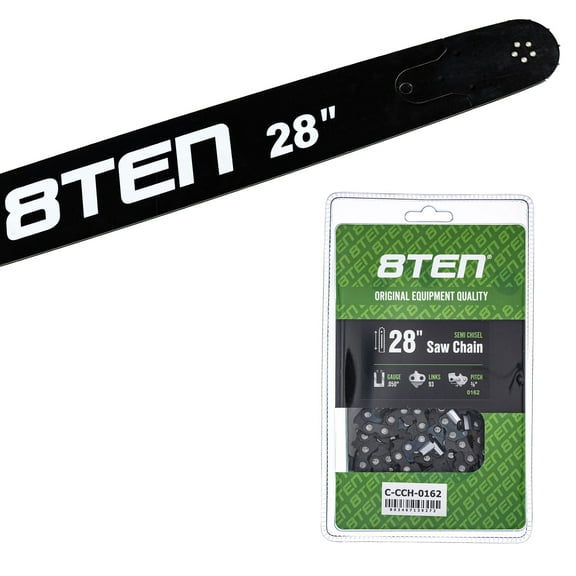 8TEN 28" Chainsaw Bar & Chain .050 3/8 93DL for Husqvarna Solo MK1010323