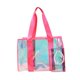 thumbnail image 3 of Bolso de playa bolso grueso PVC Bolso de hombro para mujeres casuales grandes para un solo hombro para el festival de música Picnic piscina de piscina Rosa, 3 of 8