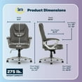 thumbnail image 3 of Serta Amplify Executive Office Chair with Faux Leather and Mesh, Black, 3 of 16