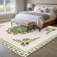 thumbnail image 4 of Vintage Green Floral Large Area Rugs 8x10 ft Country Retro Exotic Geometric Abstract Flower Washable Rug Non Slip Indoor Carpet Absorbent Floor Mat for Living Room Bedroom Dining Room, 4 of 9