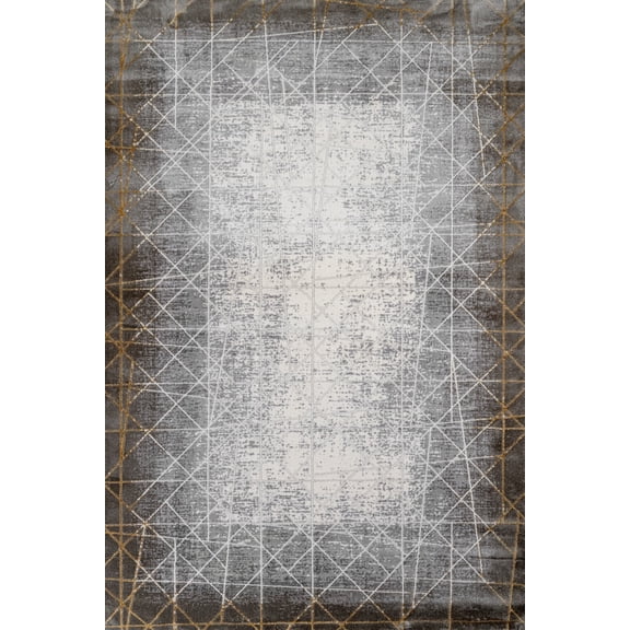 Gold Geometric Area Rugs for Living Room Washable Rugs Boho Moroccan Area Rug Soft Neutral Geometric Bohemian Carpet Distressed Indoor Rug for Bedroom Dining Room Office Foldable Nonslip Rug