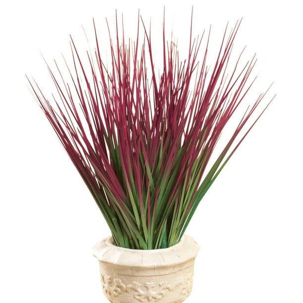 Decorative Grass Bushes Set Of 3 Indoor or Outdoor Faux Plants
