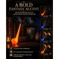 thumbnail image 2 of Dragon Bookshelf Nook Light, 3D Printed Fire-Breathing Fantasy Shelf Decor | Flying Dragon Design | Red or Blue Flame | Large & Small Options | Book Lover Gift | Halloween Shelf Display, 2 of 7