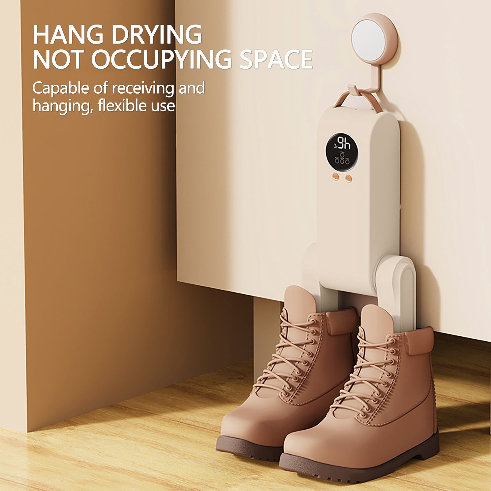 Timing Drying Shoe Dryer, Portable Foldable Shoe And Boot Dryer With Constant Temperature Dehumidification And Deodorization, Intelligent Timer Display, Retractable Vents For Socks Or Boots, Home Use