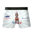 thumbnail image 2 of Happy 4th of July Patriotic German Shorthaired Pointer Marching Band Uniform Balloons Fireworks All Over Print Boxer Briefs Underwear for Men Dad GSP Lover Dog Gift - 13009, 2 of 6