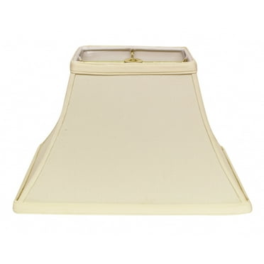 14" Ivory Rectangle Bell No Slub Lampshade