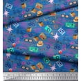 thumbnail image 3 of Soimoi Moss Georgette Fabric Camera,Hat & Briefcase Travel Fabric Prints by Yard 42 Inch Wide, 3 of 3