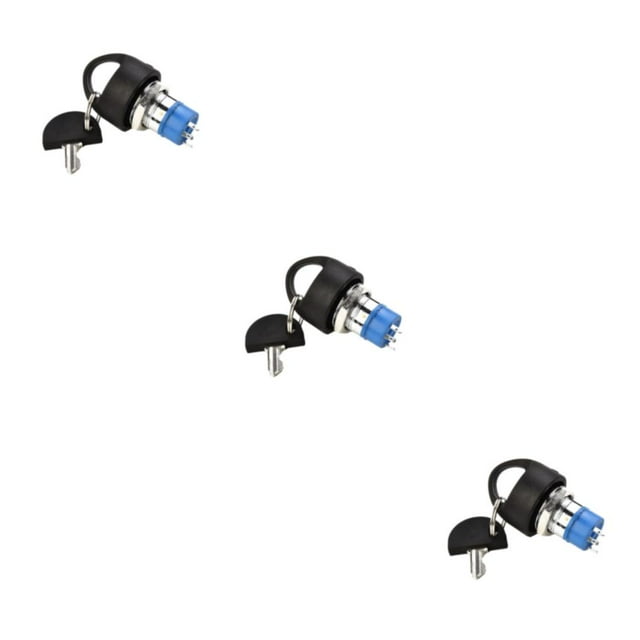 Maytalsory Metal Ignition Switch With 2 Keys Mobility Scooter Spare Part Mobility Scooters Part Fit for Pride Scooter Spare 3Set