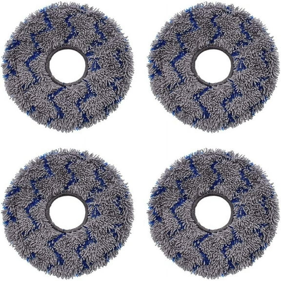 Replacement Mopping Pads Compatible with Ecovacs Deebot X1/X2/T10/T20/T30 Omni, T30S/N30 Series, Robot Vacuums Microfiber Mop Cloths, 4-Pack