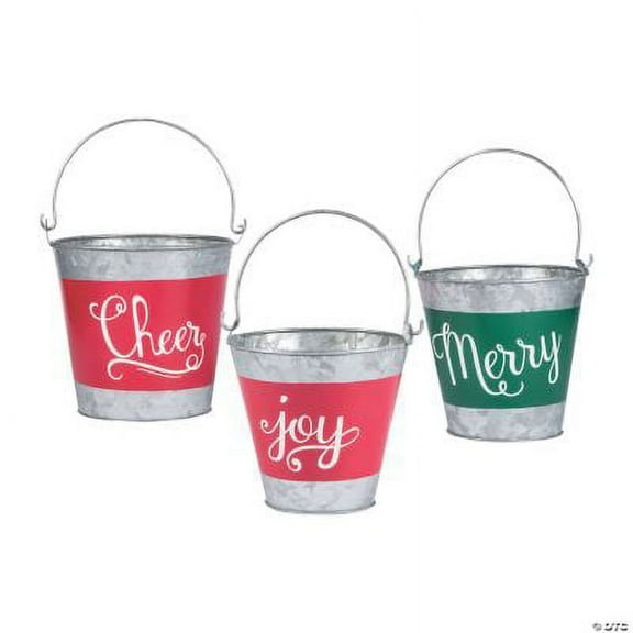Holiday Handicraft Nesting Buckets - Home Decor - 3 Pieces