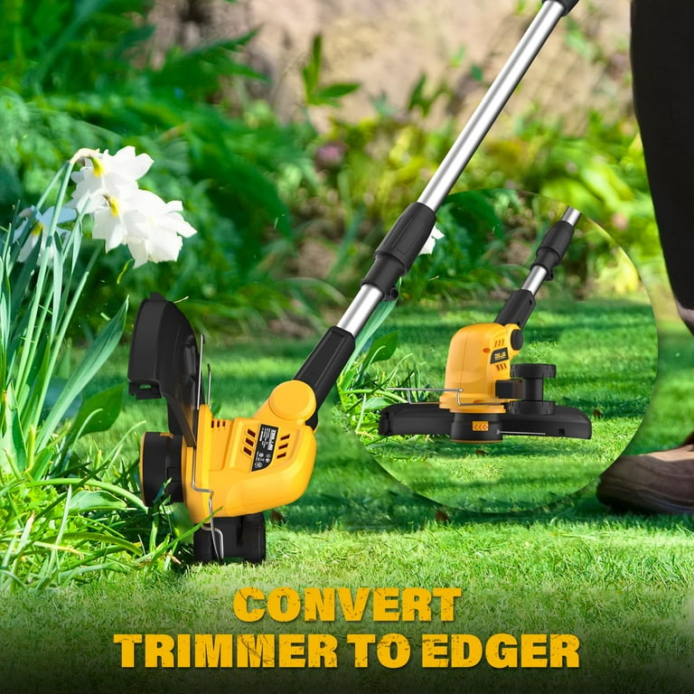 Edger Weed Trimmer Combo ZEGJAW 10 Inch 2-in-1 Weed Wacker