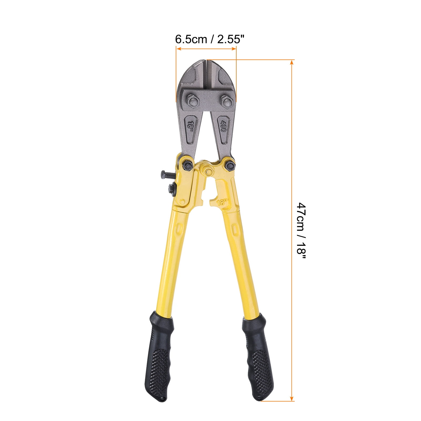 Uxcell Bolt Cutter 18" Heavy Duty Bolt Cutter Chrome Molybdenum Steel Alloy Blade for Wire Fence Screw Cutting Tool