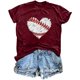 thumbnail image 1 of Mujeres Impreso Casual Top, Manga Corta Crew Cuello Blusa para la Primavera Y el Verano Desgaste, Ligero Imitación Algodón Moda Tee, 1 of 2