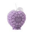 thumbnail image 2 of Rose Flower Clusters Aesthetic Scented Candle,100G Love Heart-Shape Handmade Soy Wax Aroma Decorative Candle for Table Photo Prop Valentine's Day Wedding Birthday Gift,Prefect(Purple), 2 of 3