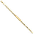 thumbnail image 2 of 14k Yellow Gold Bracelet ID Figaro 4.8 mm 7 in, 2 of 3