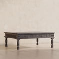thumbnail image 2 of Maven Lane Emin Handmade Heritage Wooden Rectangular Coffee Table, Grey Finish, 2 of 8