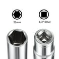 thumbnail image 3 of Unique Bargains 1/2-Inch Drive 6 Point Deep Socket 22mm Metric, Cr-V Steel, 3 of 3